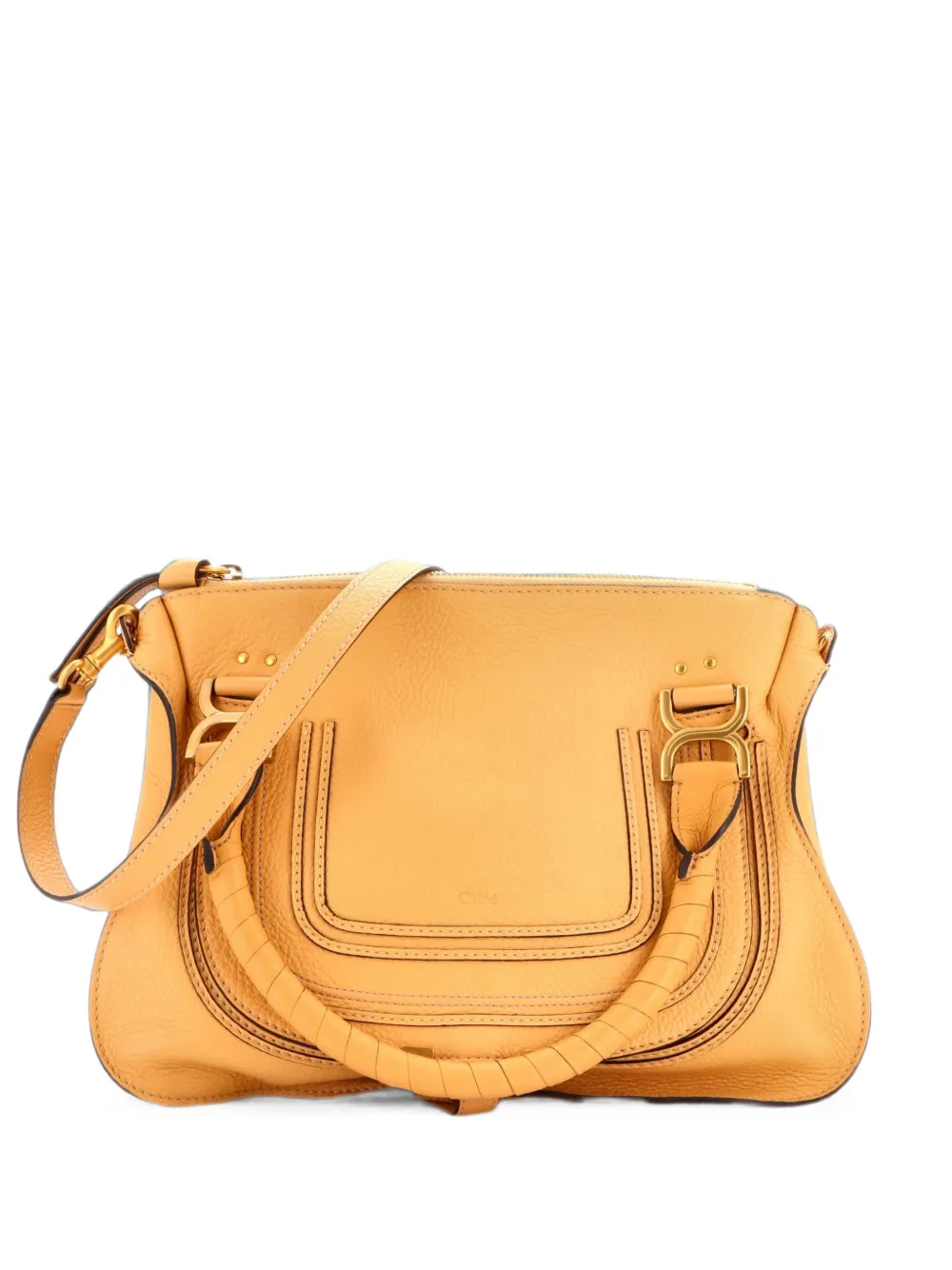 Chloé Pre-Owned Borsa a tracolla Marcie media in pelle - Toni neutri