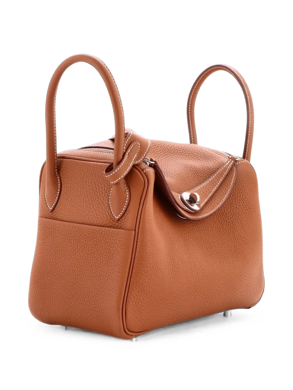 Hermès Pre-Owned Lindy Bag Clemence 26 shoulder bag - Braun