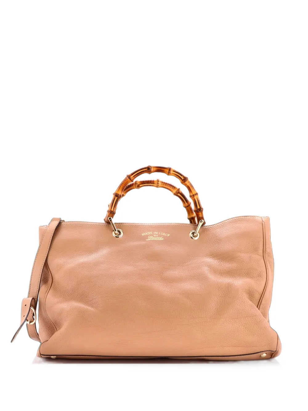 Gucci Pre-Owned Bamboo Shopper Leather Large tote bag - Toni neutri