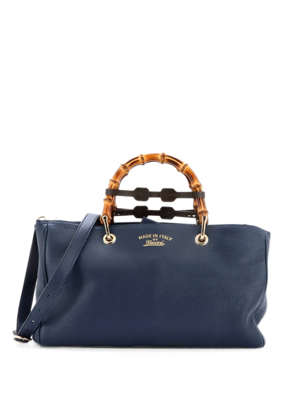 Gucci Pre-Owned Mittelgroße Bamboo Tote Bag - Blau