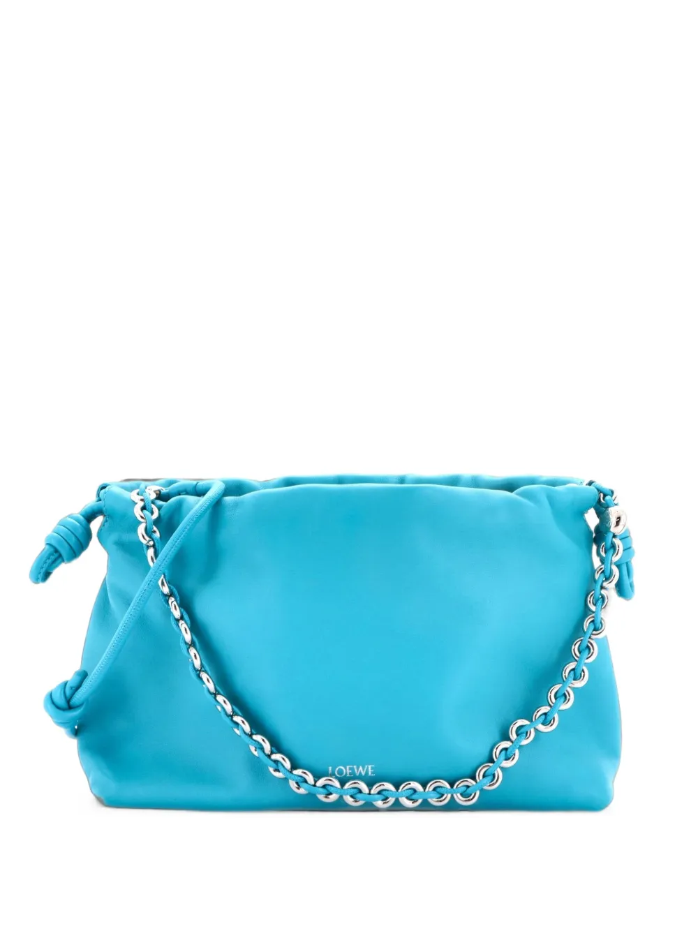 Loewe Pre-Owned Flamenco Knot Chain Purse Bag Leather Medium crossbody bag - Blau