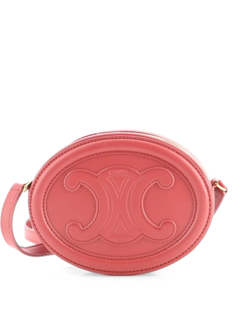 Celine Pre-Owned Borsa a tracolla Triomphe ovale mini in pelle - Rosa