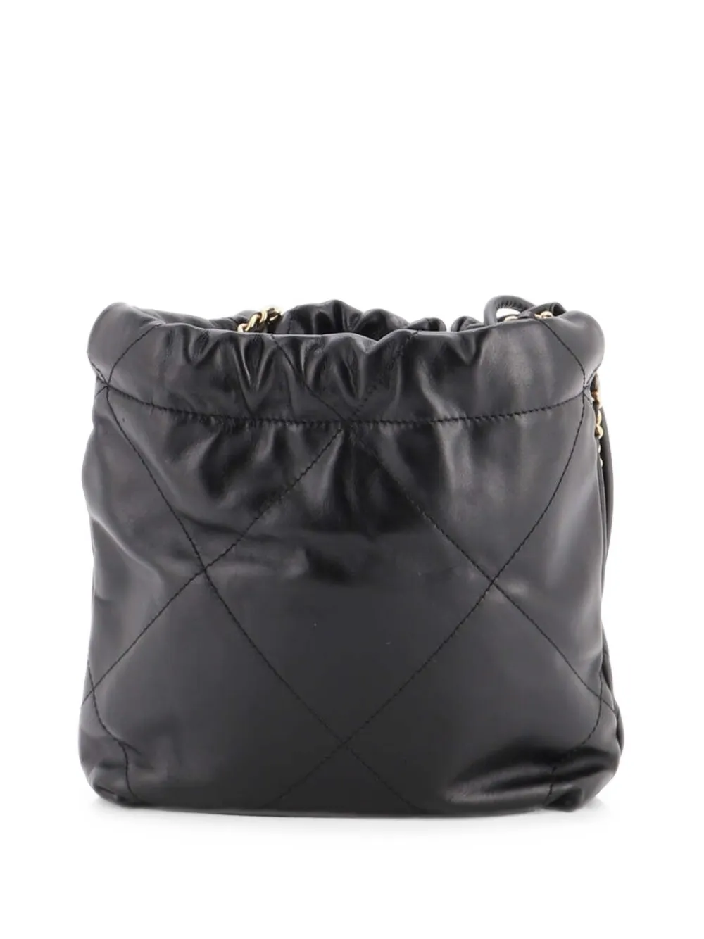 CHANEL Pre-Owned 22 Chain Hobo Quilted Calfskin Mini crossbody bag - Schwarz