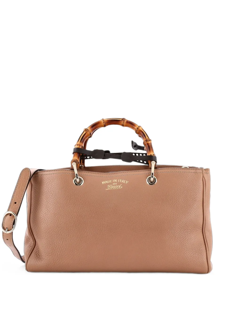 Gucci Pre-Owned Bamboo Shopper Leather Medium tote bag - Toni neutri