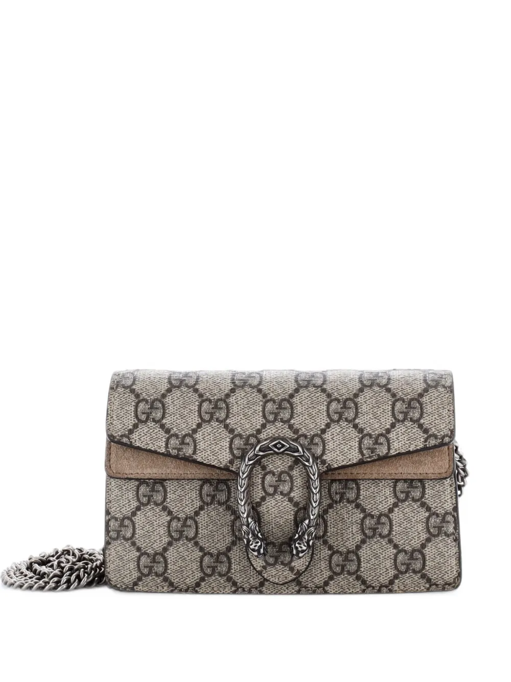 Gucci Pre-Owned Dionysus Bag GG Coated Canvas Super Mini crossbody bag - Marrone