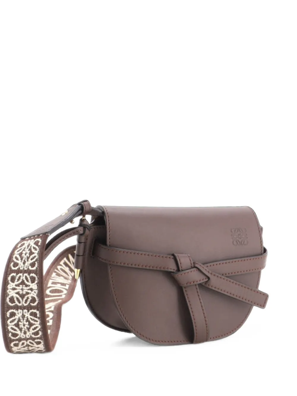 Loewe Pre-Owned Mini Gate Dual Schultertasche - Braun