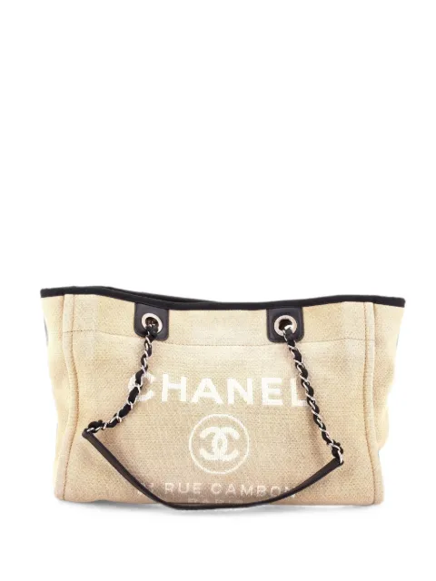 CHANEL Pre-Owned Deauville Raffia Small tote bag