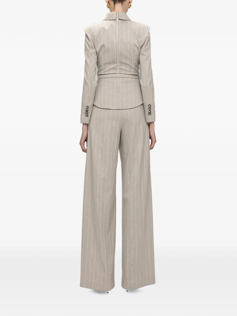 NISSA Top met strikdetail Beige