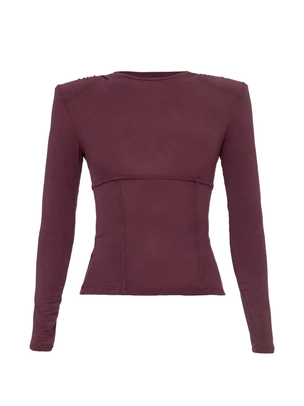 Nissa Tencel And Wool Top In Purple