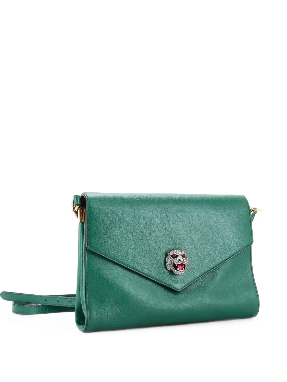 Gucci Pre-Owned Borsa a tracolla Crystal Animalier media in pelle - Verde