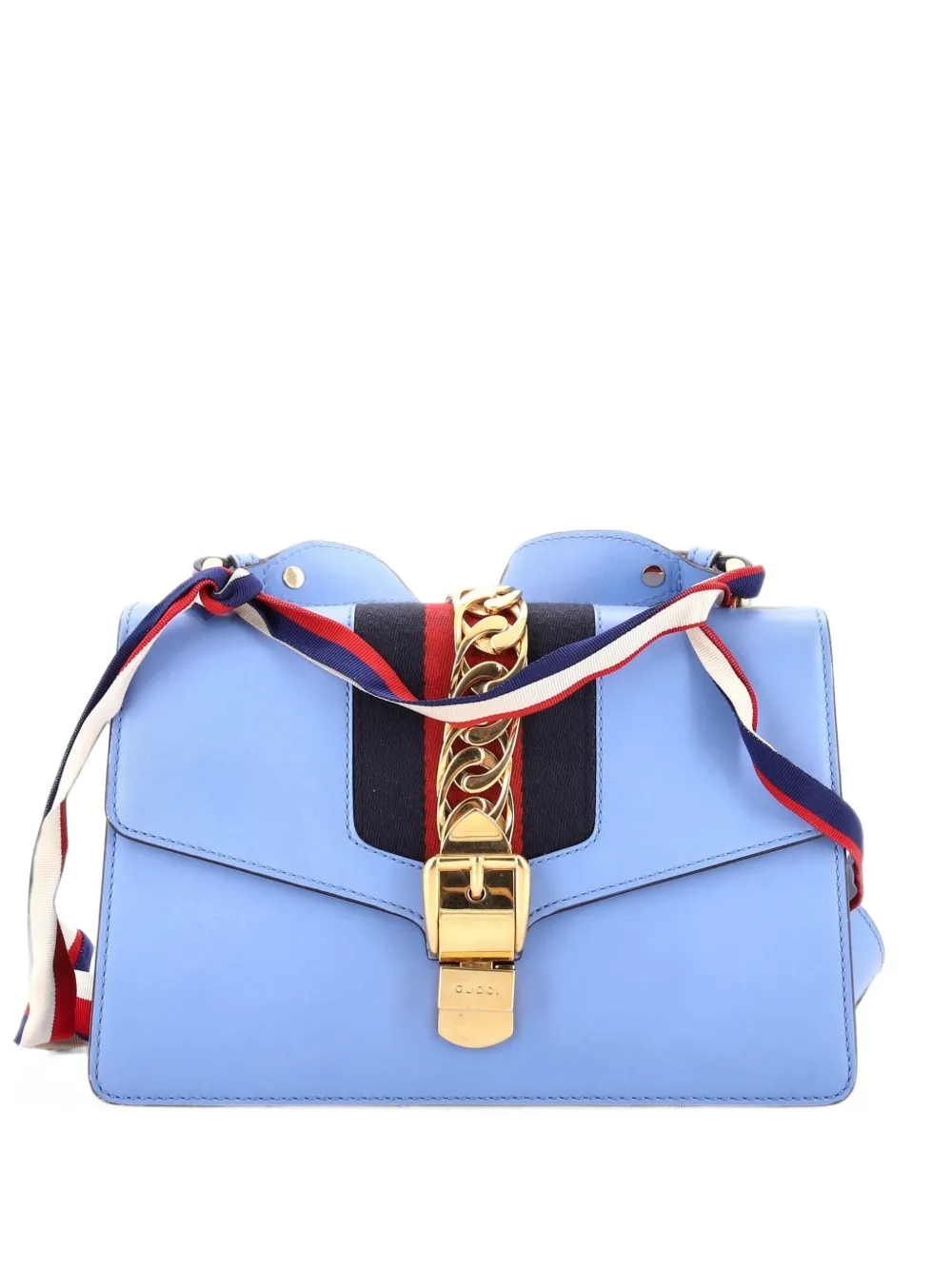 Gucci Pre-Owned Sylvie Leather Small shoulder bag - Blu