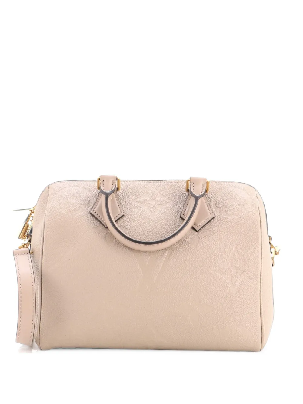 Louis Vuitton Pre-Owned Speedy Bandouliere Bag Monogram Empreinte Giant 25 satchel - Nude