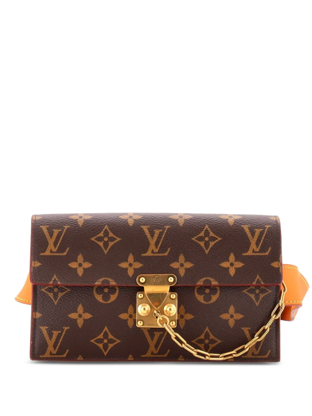 Louis Vuitton Pre-Owned S Lock Pouch Monogram Canvas belt bag - Brown
