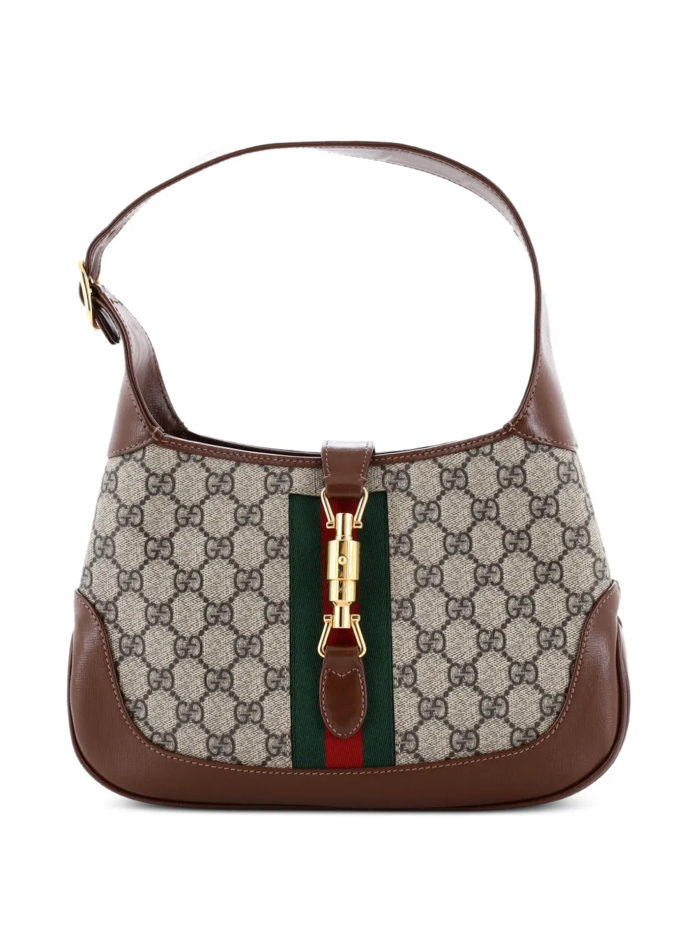 Gucci Pre-Owned Jackie 1961 GG Coated Canvas Small hobo bag - Brown