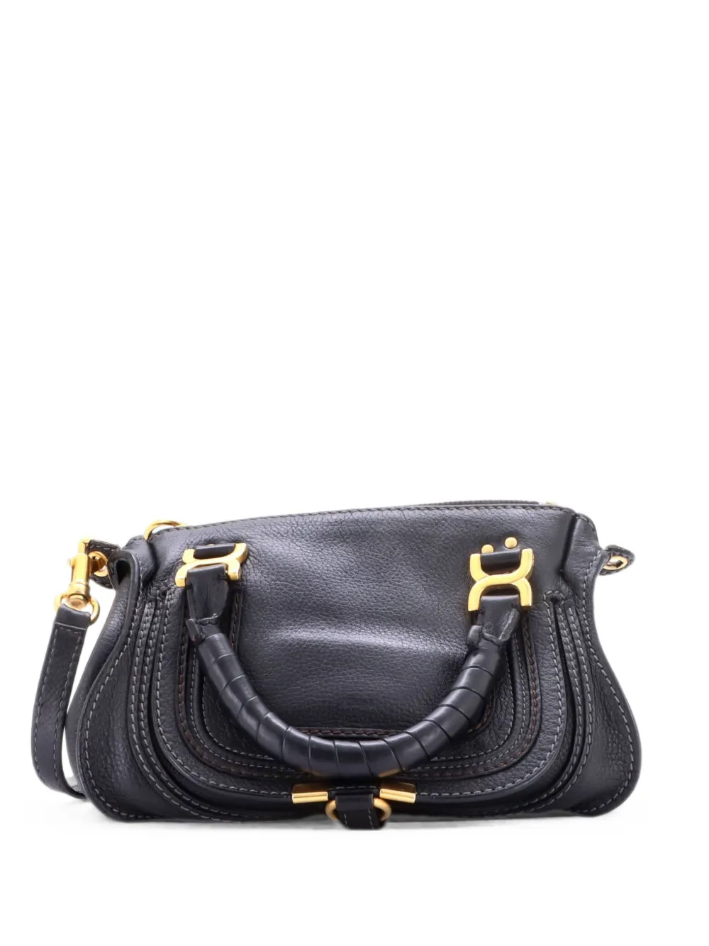 Chloé Pre-Owned Marcie Satchel Leather Baby crossbody bag - Nero