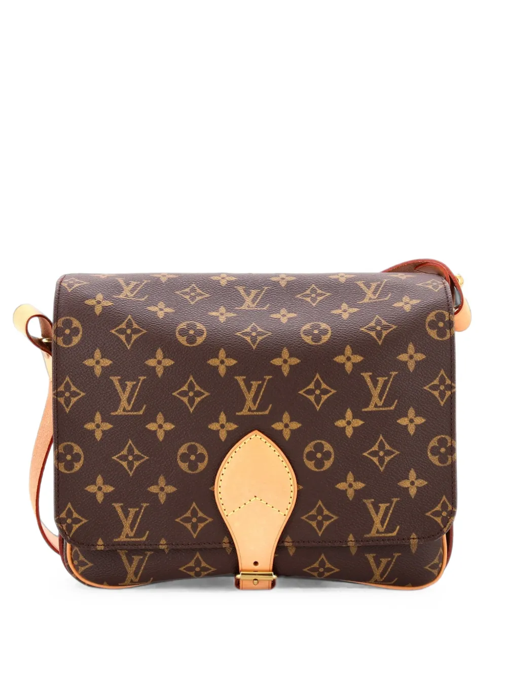 Louis Vuitton Pre-Owned Cartouchiere Handbag Monogram Canvas GM crossbody bag - Marrone