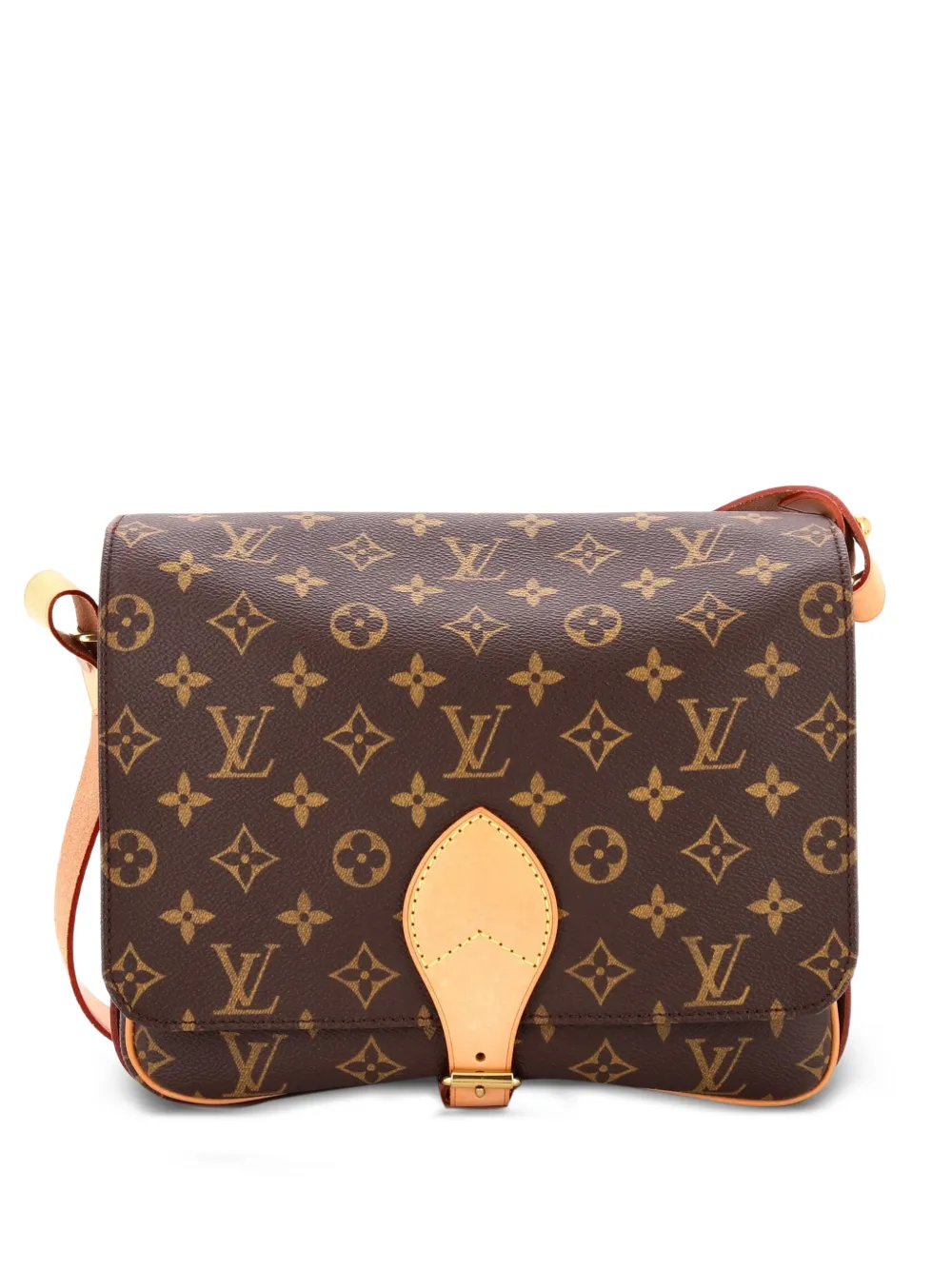 Louis Vuitton Pre-Owned Cartouchiere Handbag Monogram Canvas GM crossbody bag - Marrone