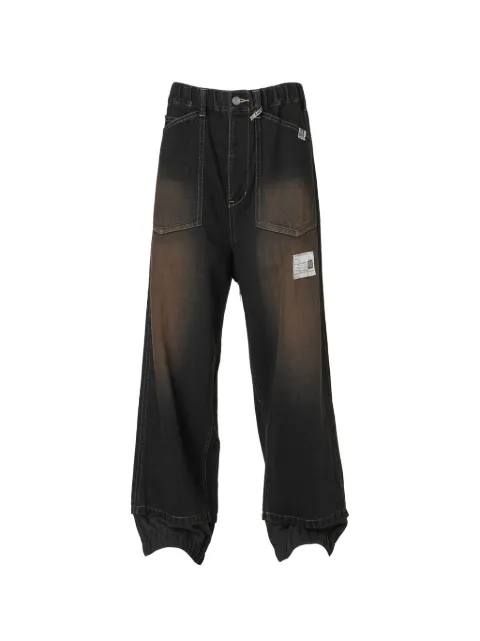 Maison MIHARA YASUHIRO sweat layered denim pants