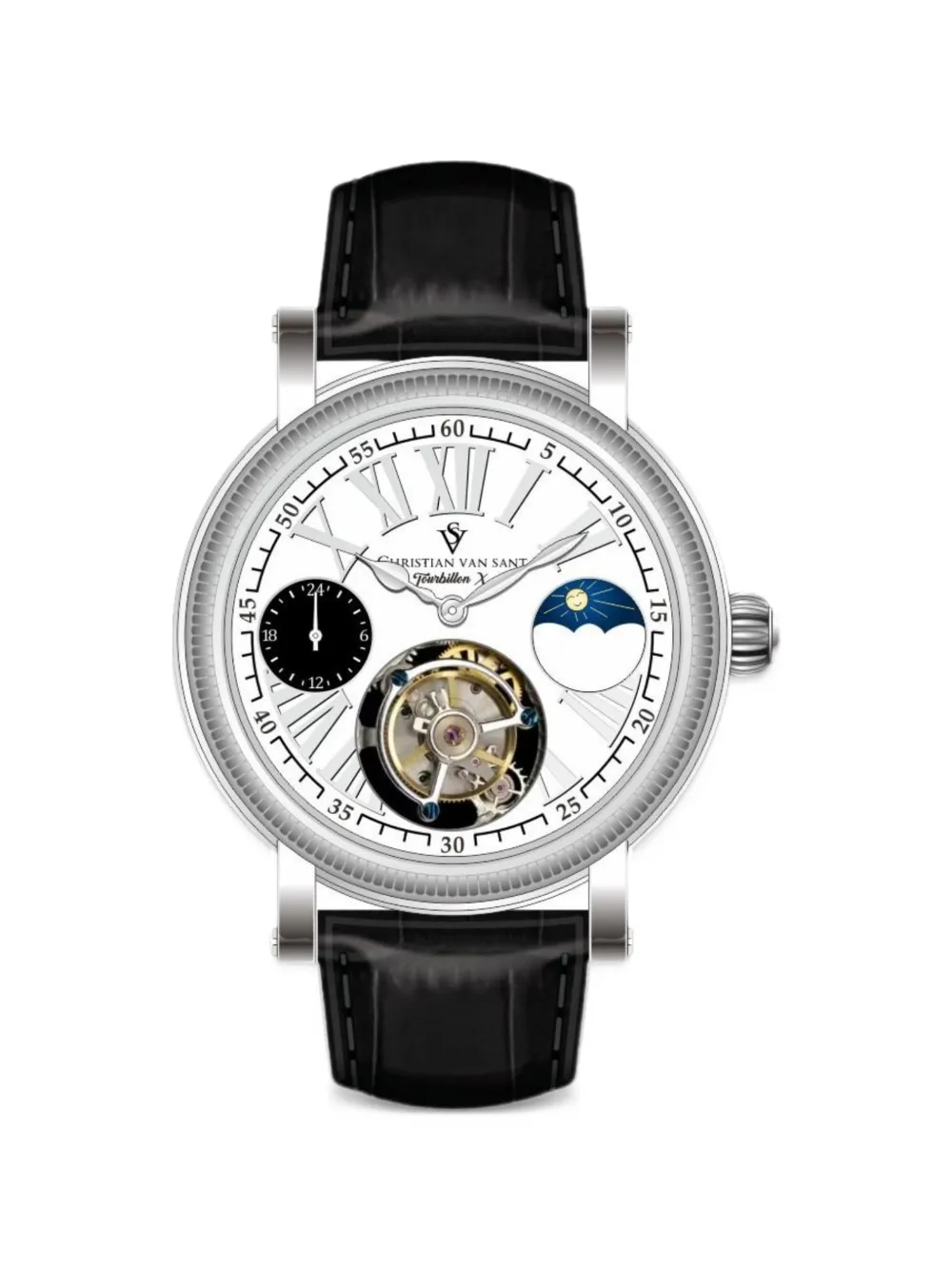 CHRISTIAN VAN SANT Tourbillon X 45mm watch - Bianco
