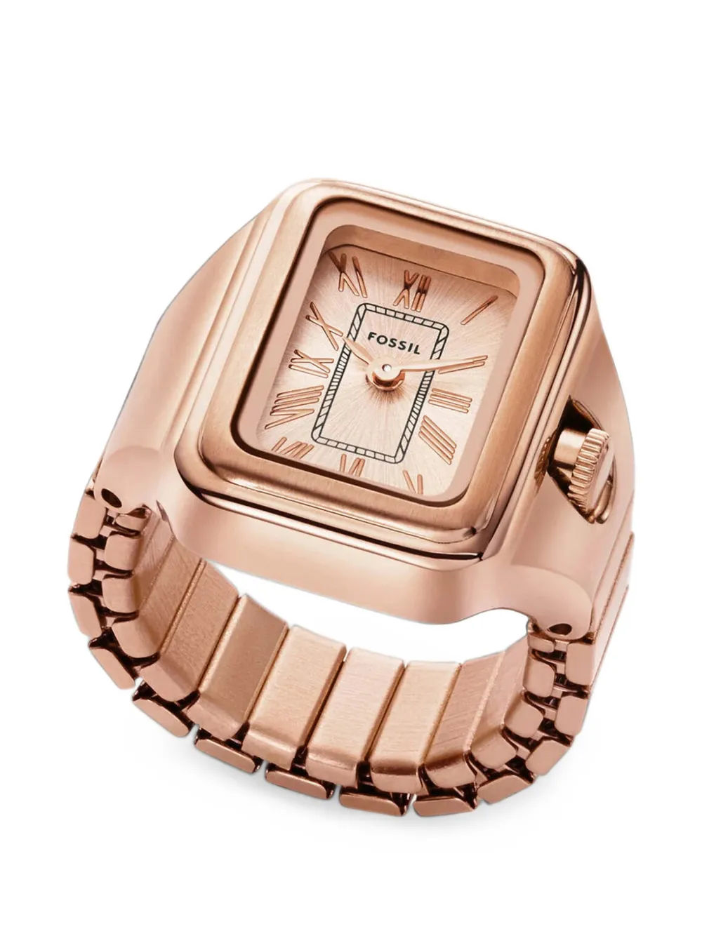 Fossil Raquel 14mm Watch Ring In 핑크