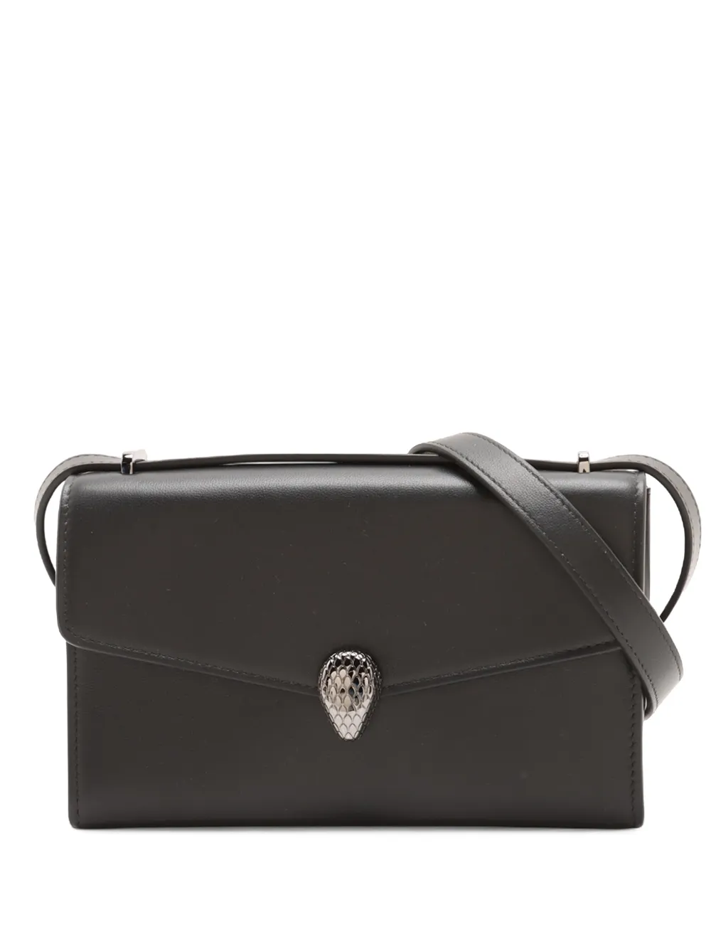 Bvlgari Pre-Owned 2010-2026 Leather Serpenti Forever Phone crossbody bag - Schwarz