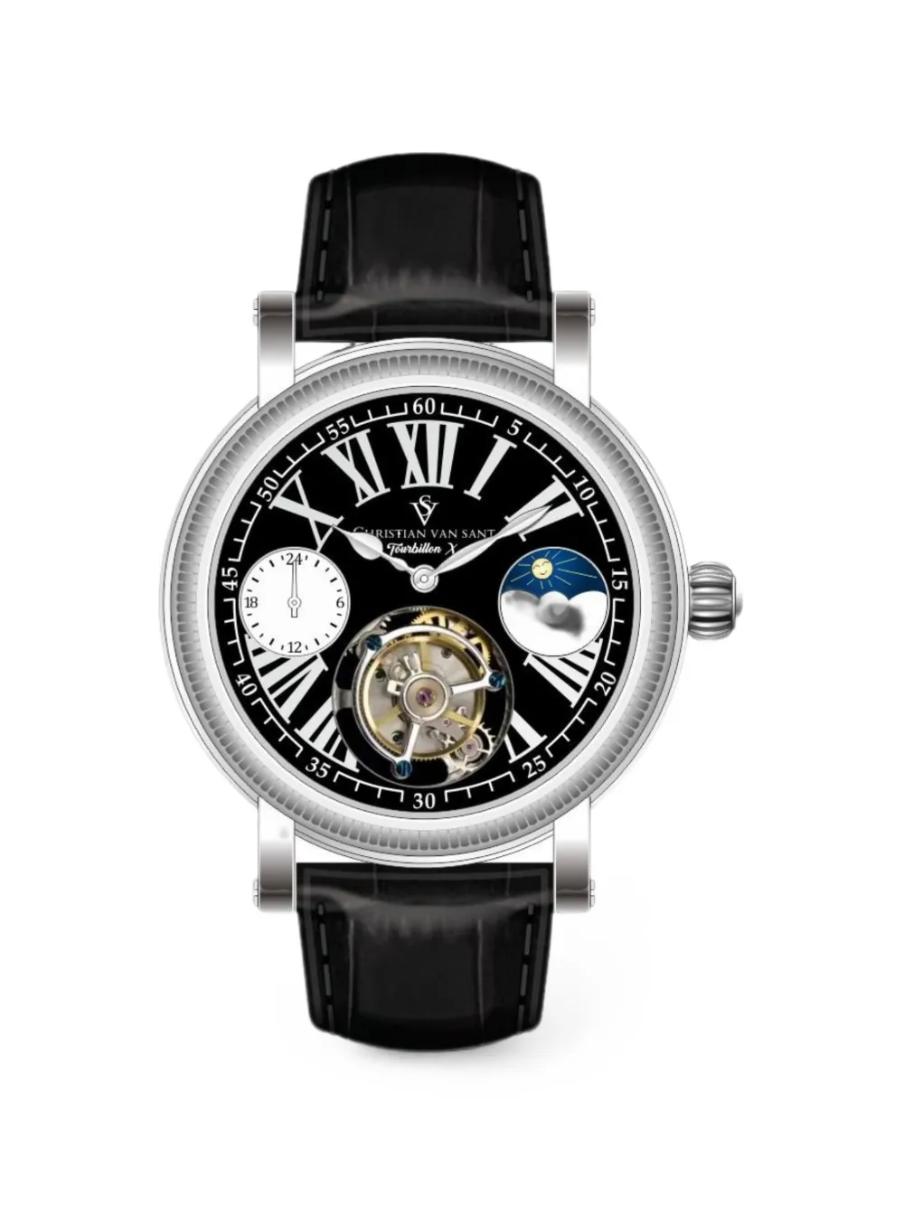 CHRISTIAN VAN SANT Orologio Tourbillon X Limited Edition 45mm - Nero