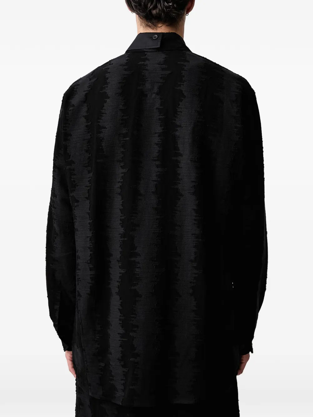 Y-3 Deco Stitch overhemd met lange mouwen Zwart