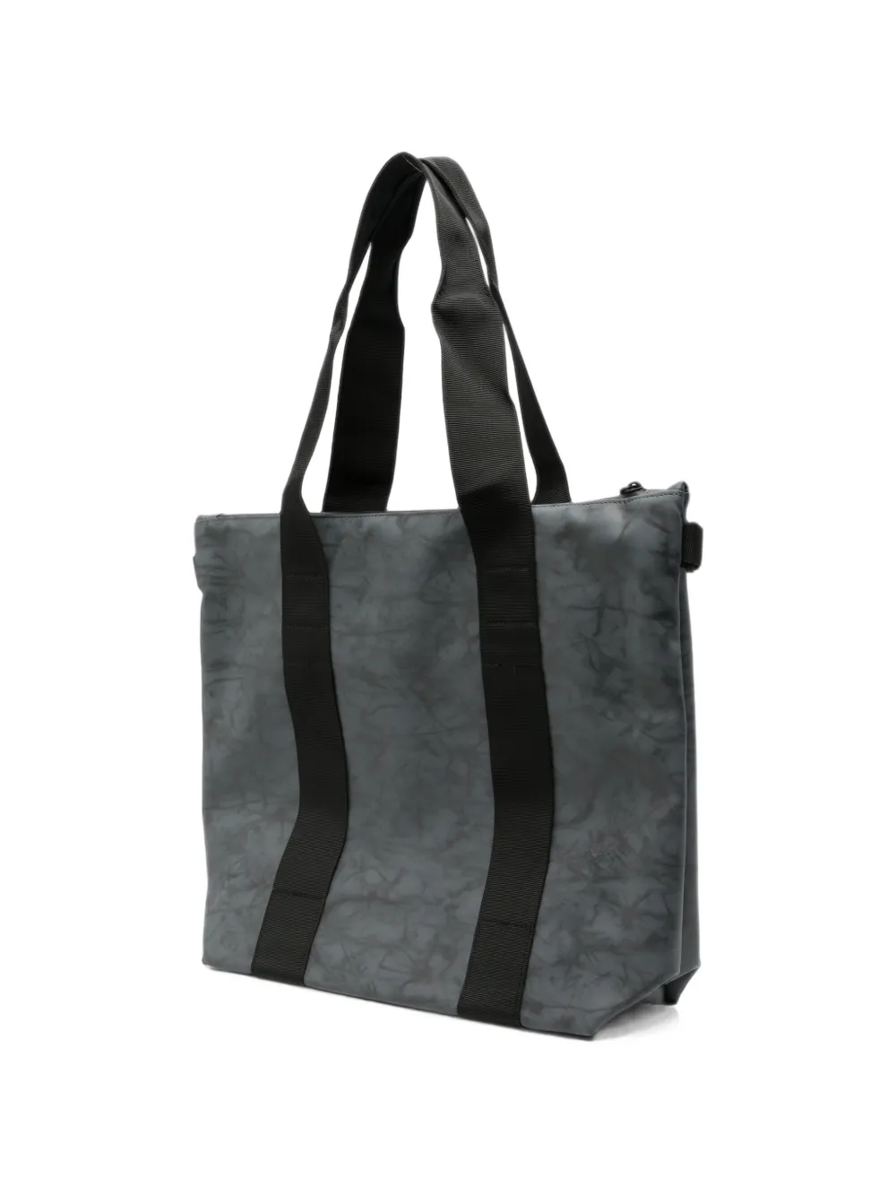 Rains marble-print tote bag Grijs