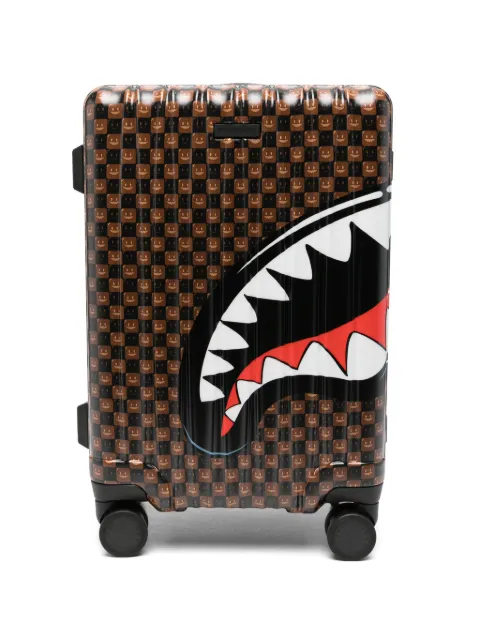 Sprayground maleta Shark Mouth con estampado de cuadros
