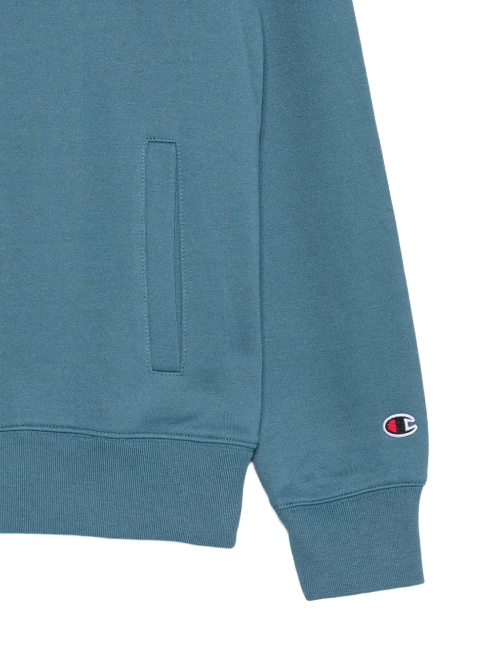 Champion logo-embroidered zip-up track pants set Blauw