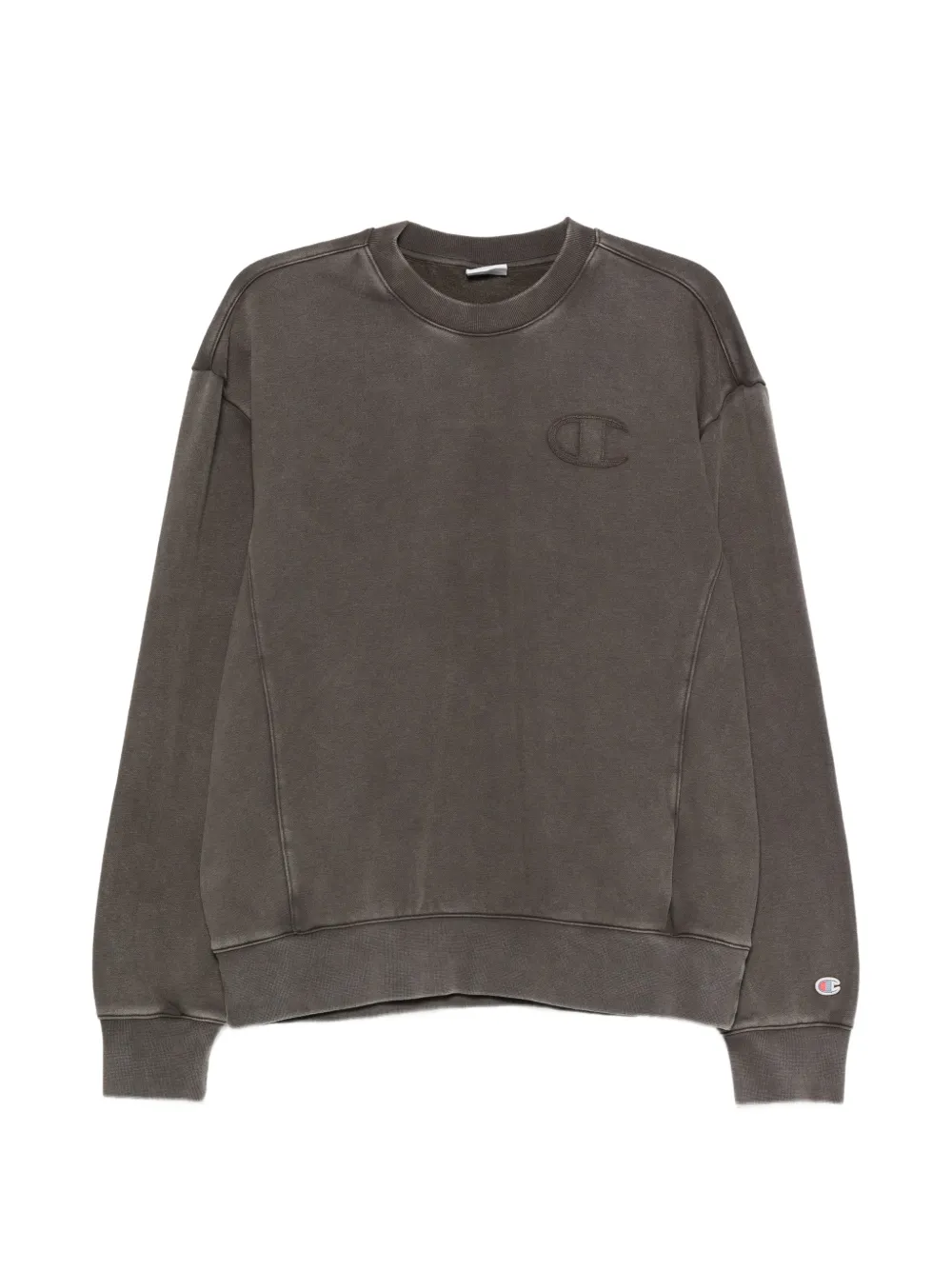 Champion logo-embroidered cotton sweater - Grigio
