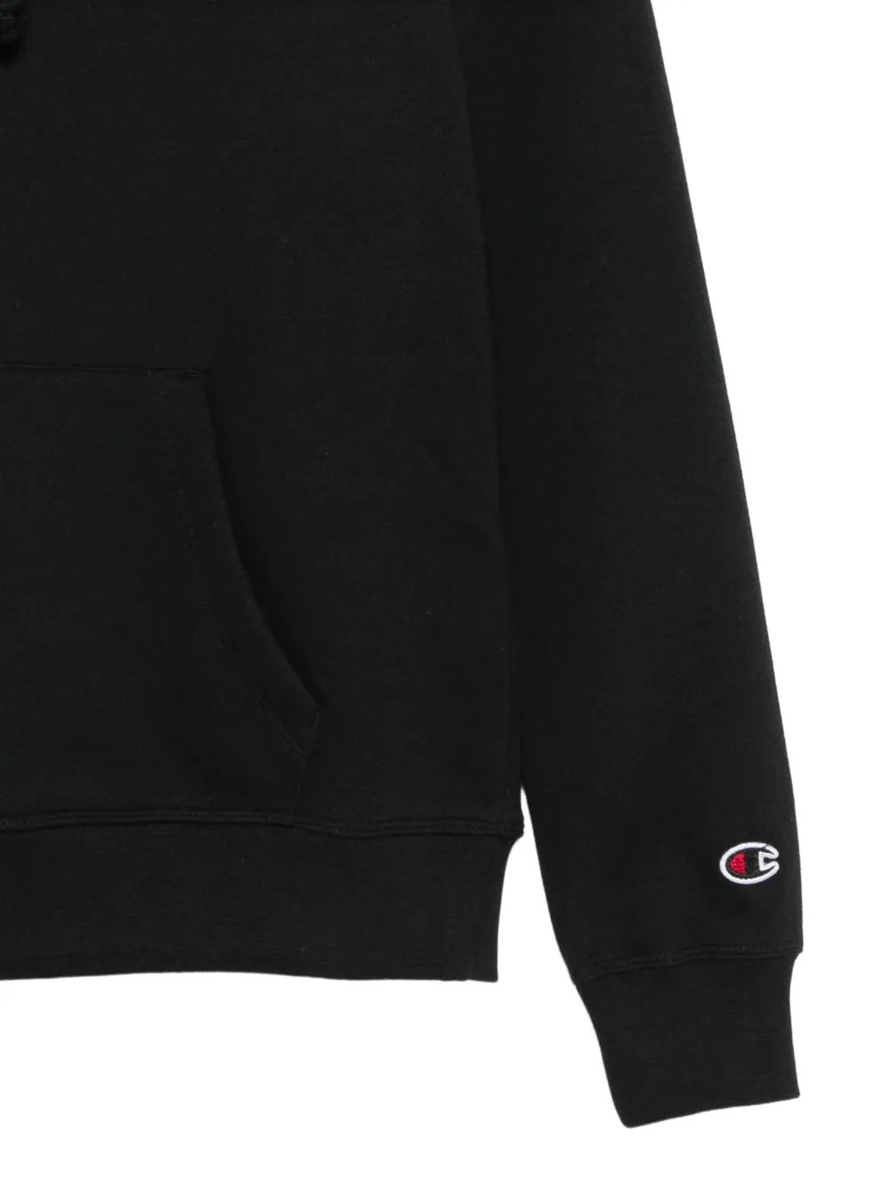 Champion Hoodie met geborduurd logo Zwart