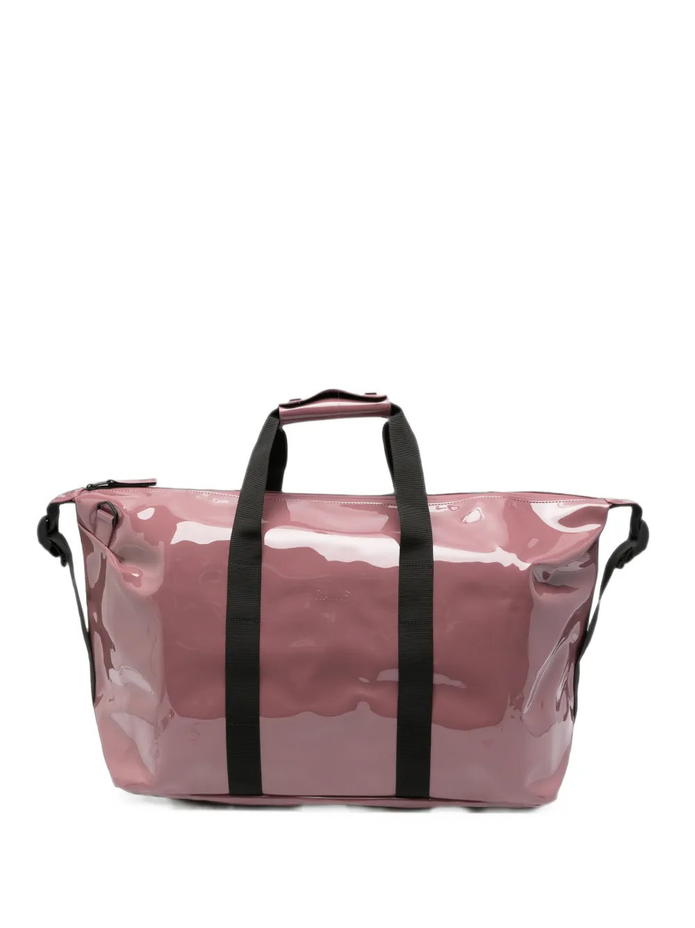 Rains glossy-finish holdall bag - Rosa
