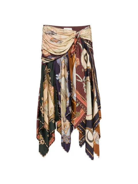 ZIMMERMANN jupe à ourlet façon foulard