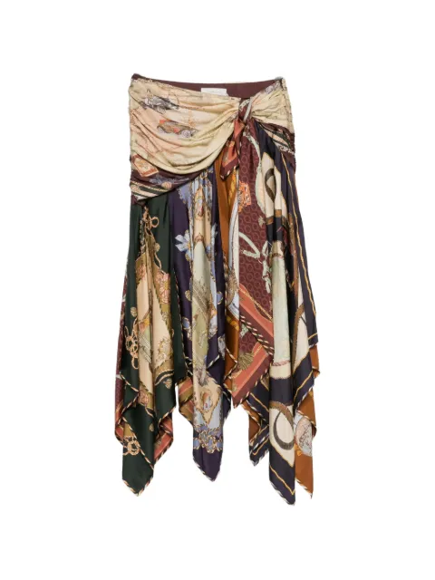 ZIMMERMANN Valiant draped scarf skirt