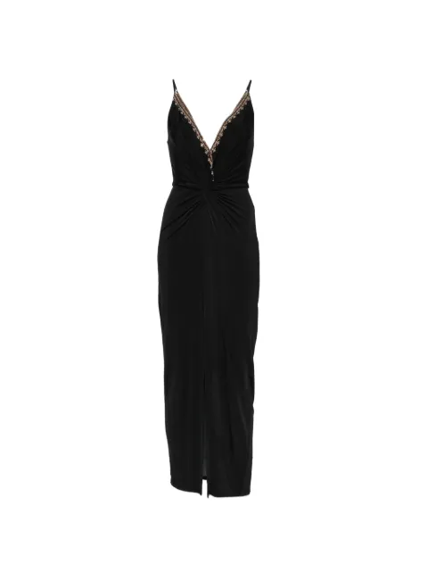 Camilla Leopard Libertine embellished twist-detail midi dress