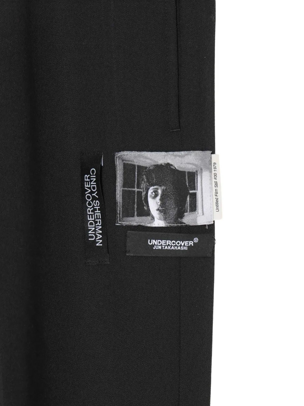 Undercover Cindy Sherman broek met patch Zwart