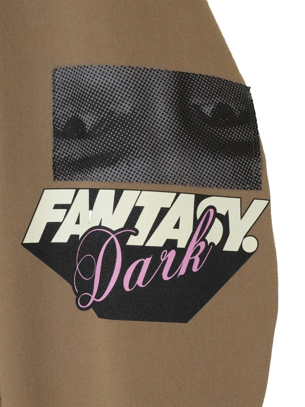 Undercover Jack met patch en print Beige