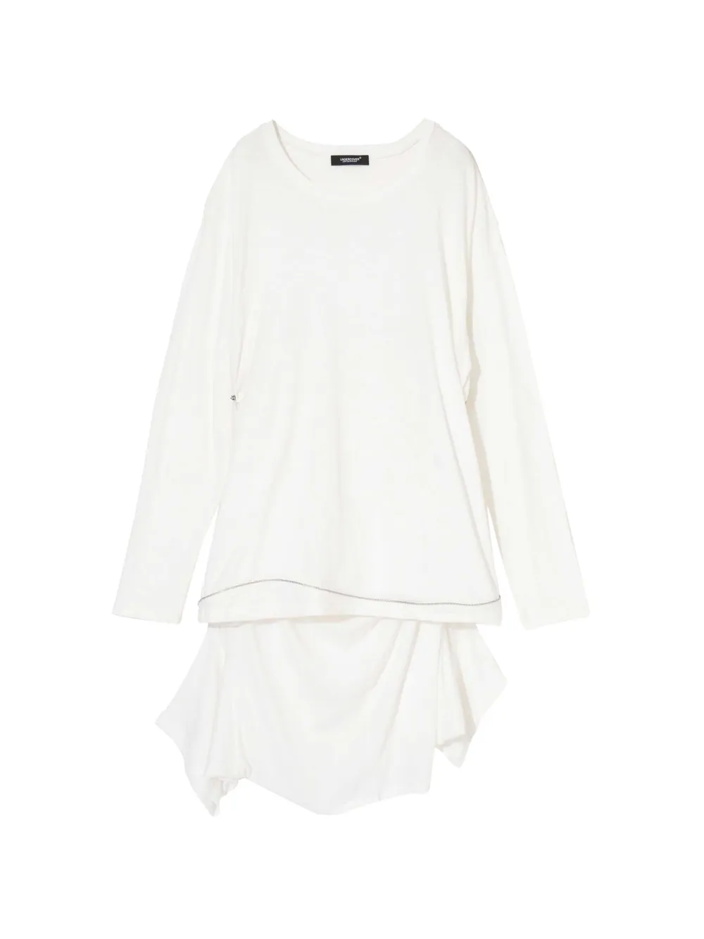 Undercover Zip-detail Layered T-shirt In White