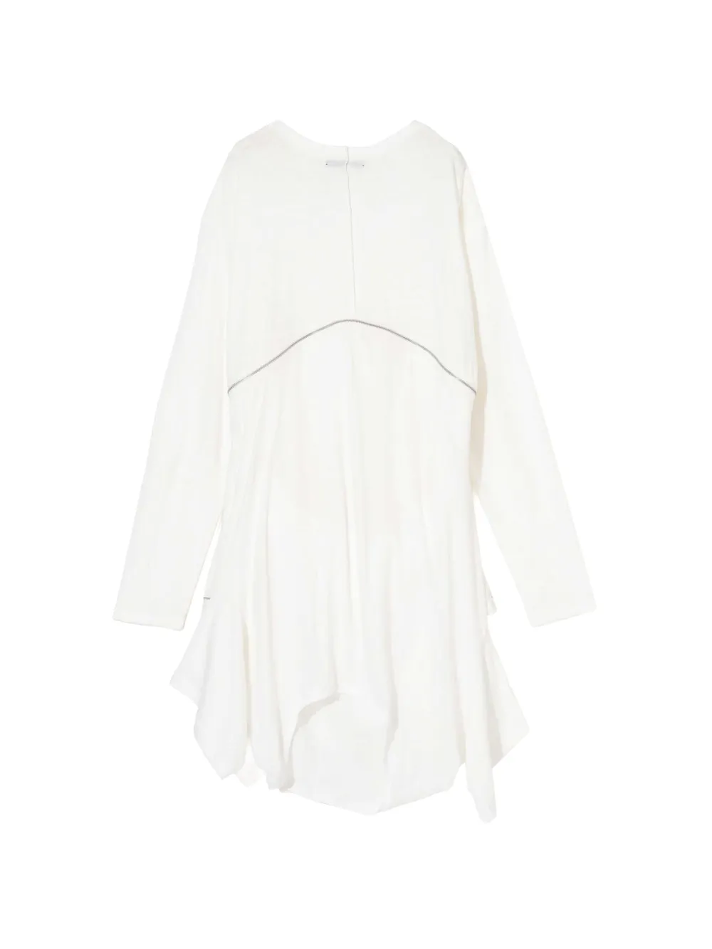 Undercover zip-detail layered T-shirt Wit