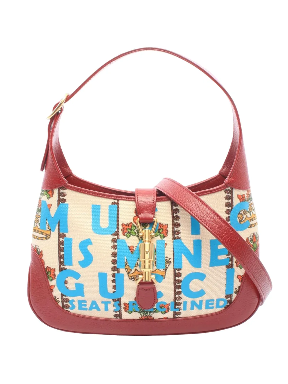 Gucci Pre-Owned 2000-2015 Small Canvas 100 Centennial Music Jackie 1961 crossbody bag - Marrone