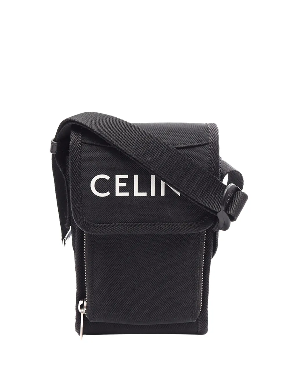Celine Pre-Owned 2000-2026 Canvas Phone Pouch Flap crossbody bag - Nero