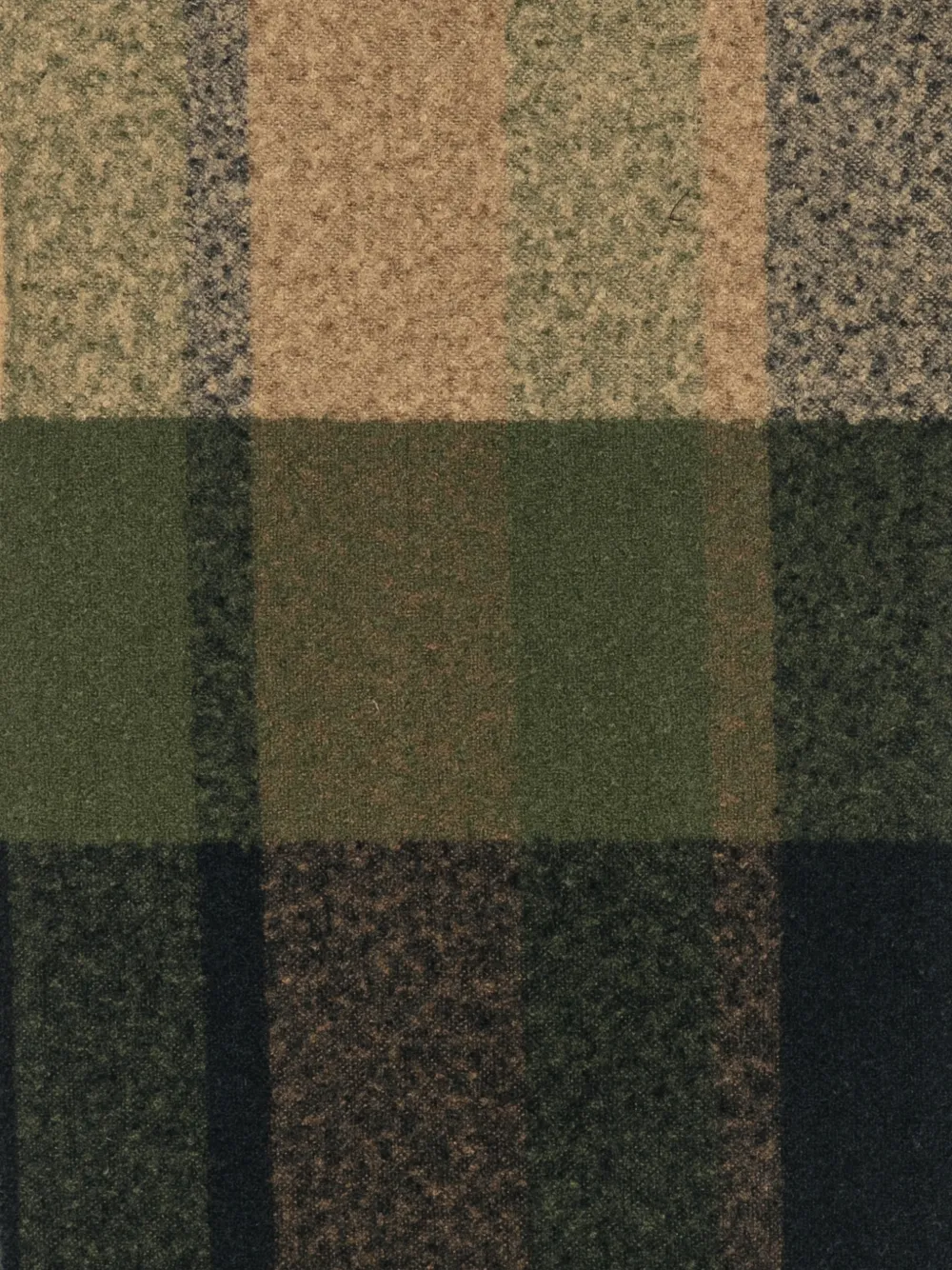 Barbour Geruite sjaal met franje Groen