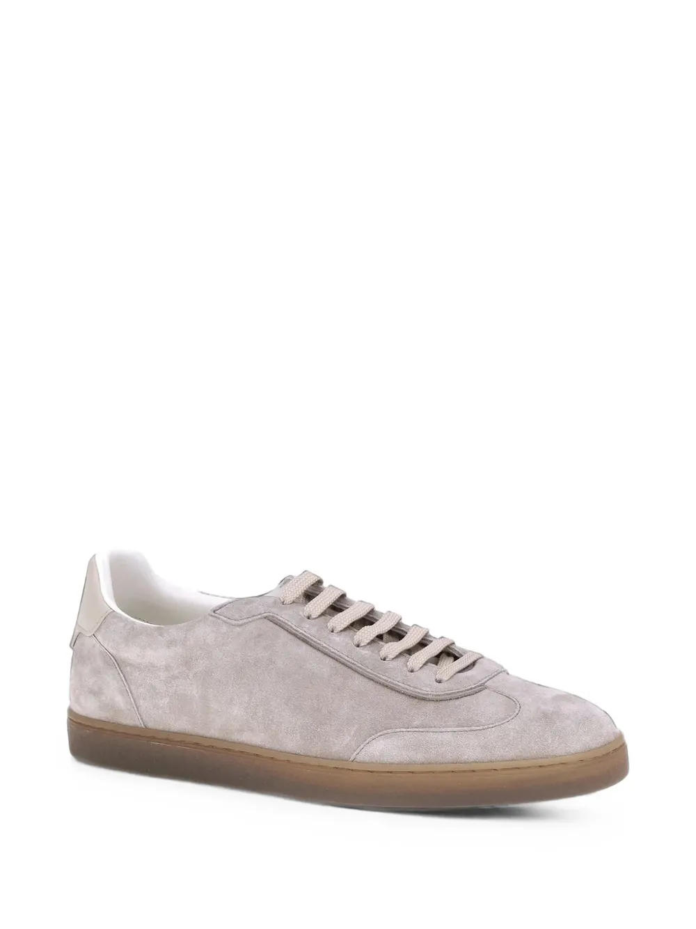 Brunello Cucinelli logo-print low-top sneakers Grijs