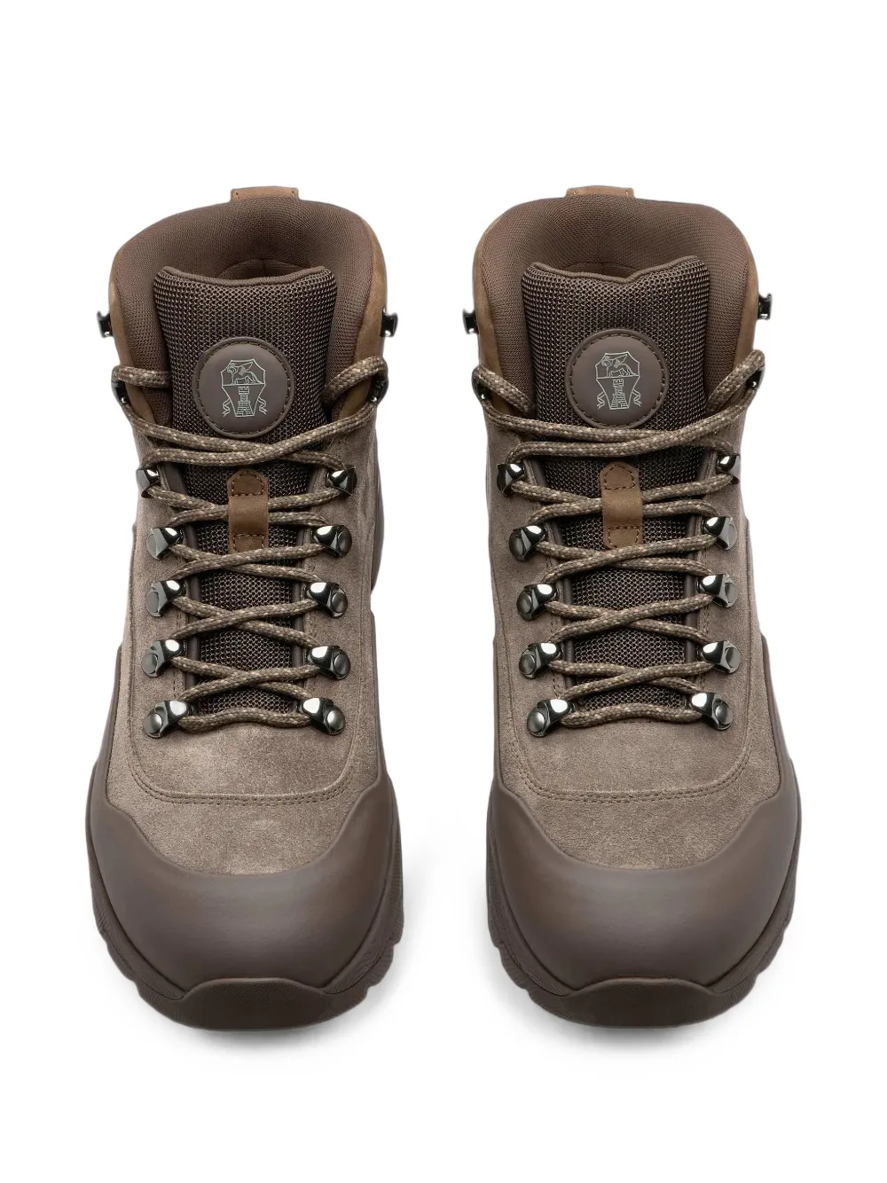 Brunello Cucinelli suede hiking boots Bruin