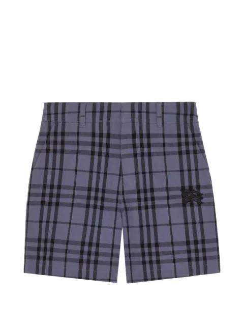 Burberry Kids shorts con cuadros estampados