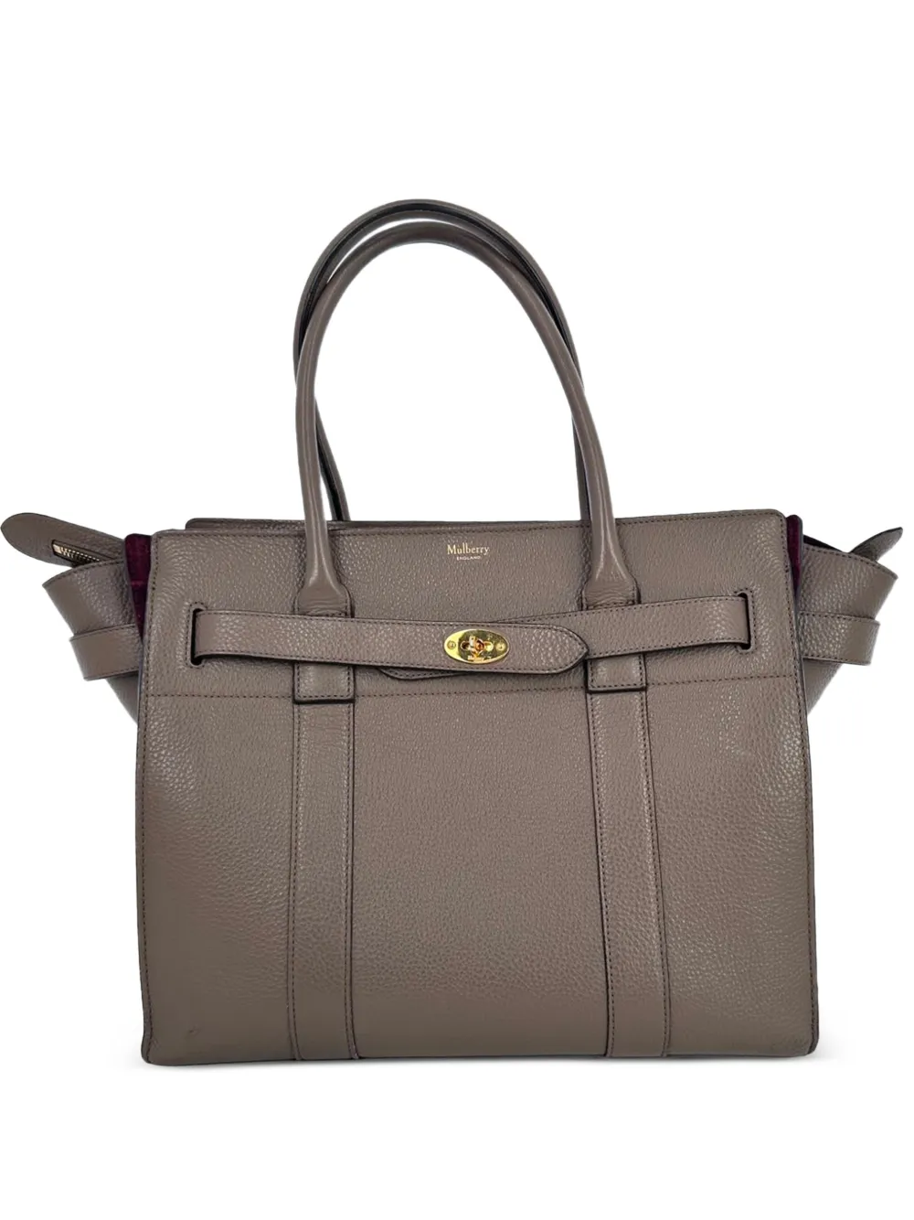 Mulberry Pre-Owned Bayswater Postman's Lock tote bag - Braun