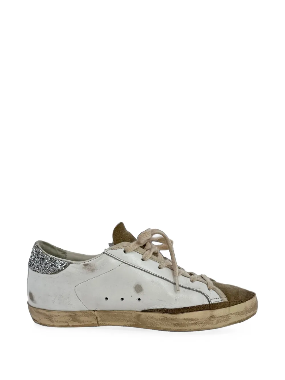 Golden Goose Superstar Sneakers im Used-Look - Weiß