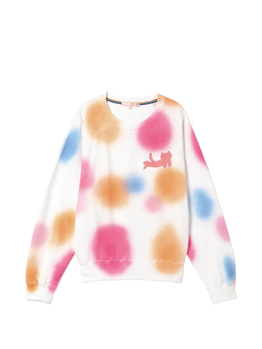 Tsumori Chisato Pullover mit Polka Dots und Raglanärmeln - Rosa