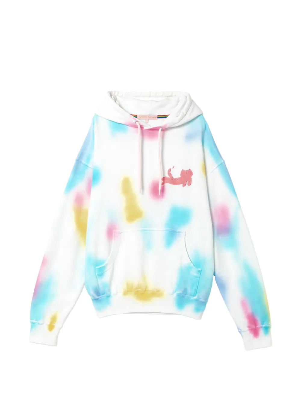 Tsumori Chisato Hoodie mit Batik-Print - Weiß